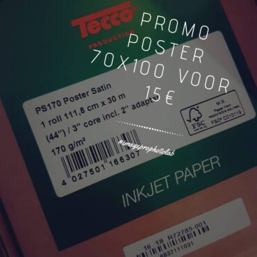 Super Promo : Poster 70×100 voor €15 (tot 30 juni 2018)